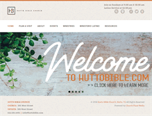 Tablet Screenshot of huttobible.com